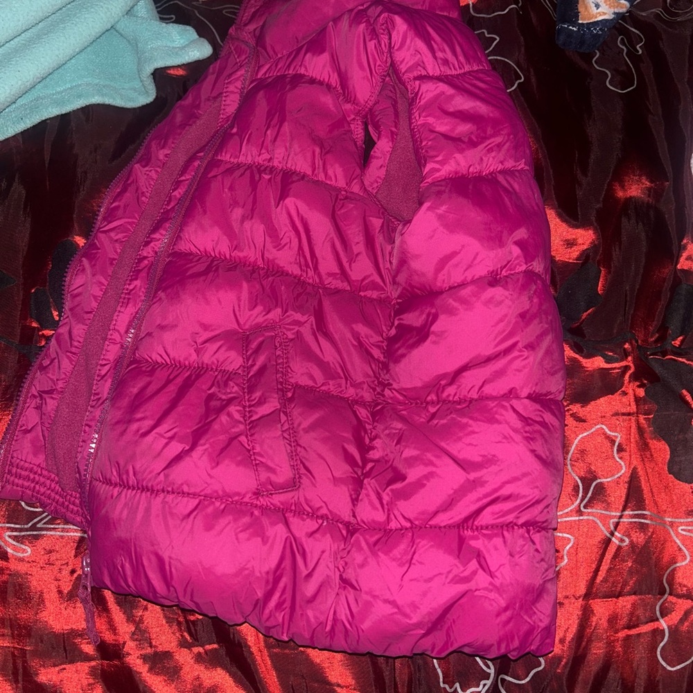 Old Navy Fuchsia Puffer Vest